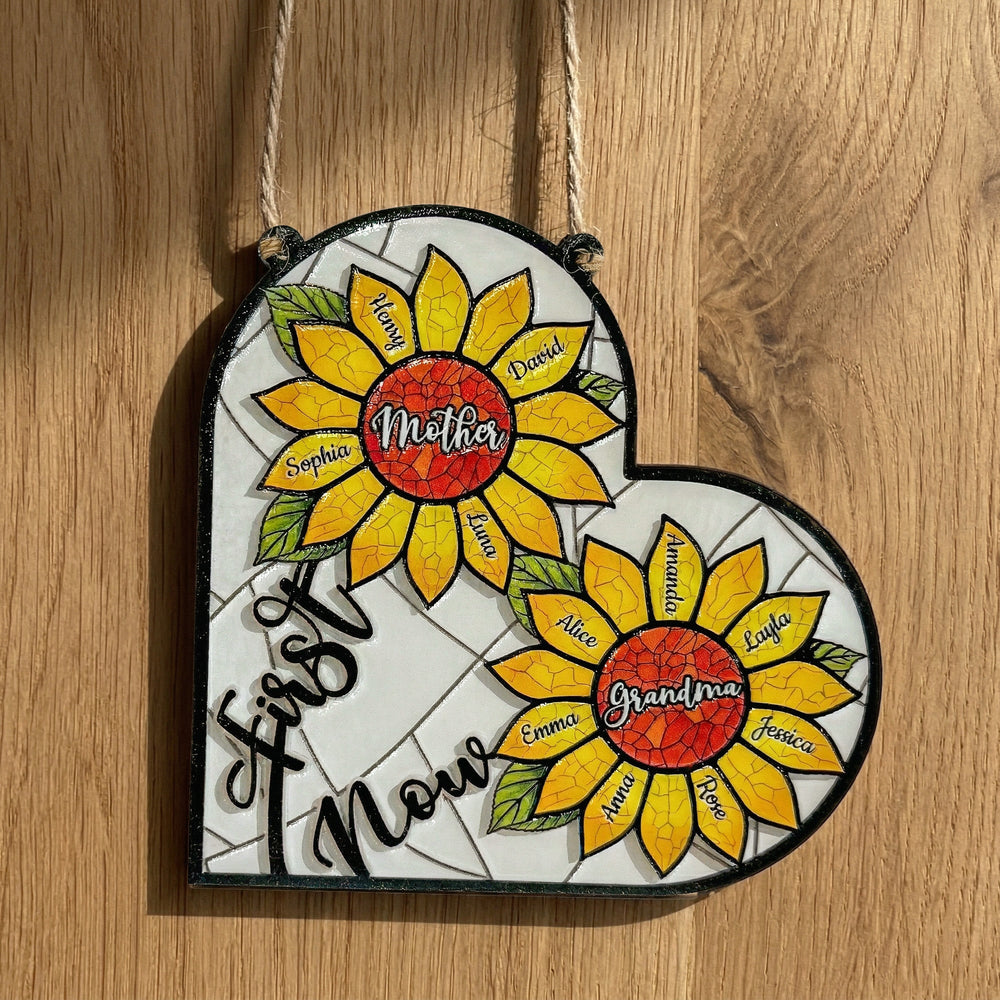 First Mom Now Grandma - Personalized Wood Sign