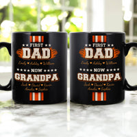 First Dad Now Grandpa - Personalized Mug
