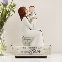 First Mother's Day Mom Grandma - Personalized Wooden Plaque