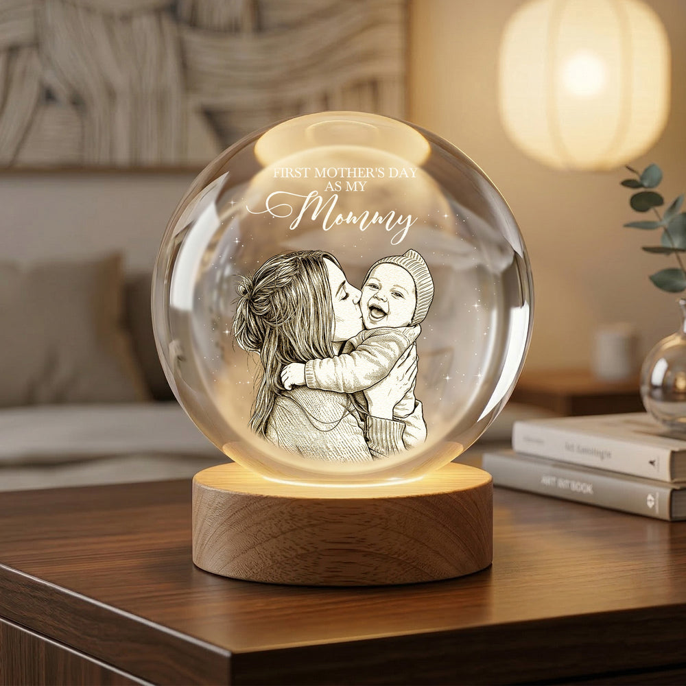 Mother's Day Gifts, First Mother's Day Baby & Mommy - 1st Mother's Day Gift For Her, Daughter, Wife - Personalized Night Light