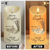 First My Daughter Forever My Friend Gift For Daughter, Niece - Personalized Candles