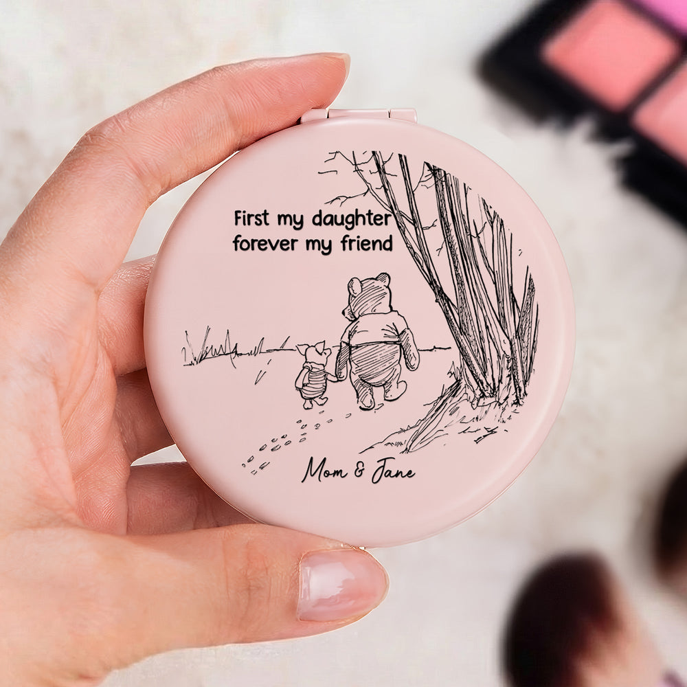 First My Daughter Forever My Friend Gift For Daughter, Niece - Personalized Mirror