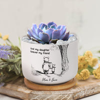 First My Daughter Forever My Friend Gift For Daughter, Niece - Personalized Plant Pot
