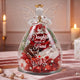 First My Daughter, Forever My Friend - Personalized Flower In Glass Angel Figurines