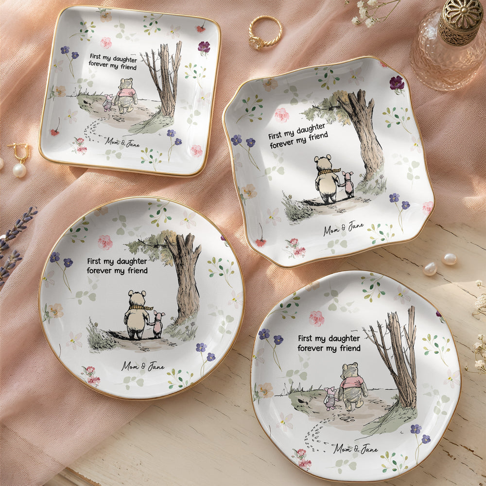 First My Daughter, Forever My Friend - Personalized Jewelry Dish