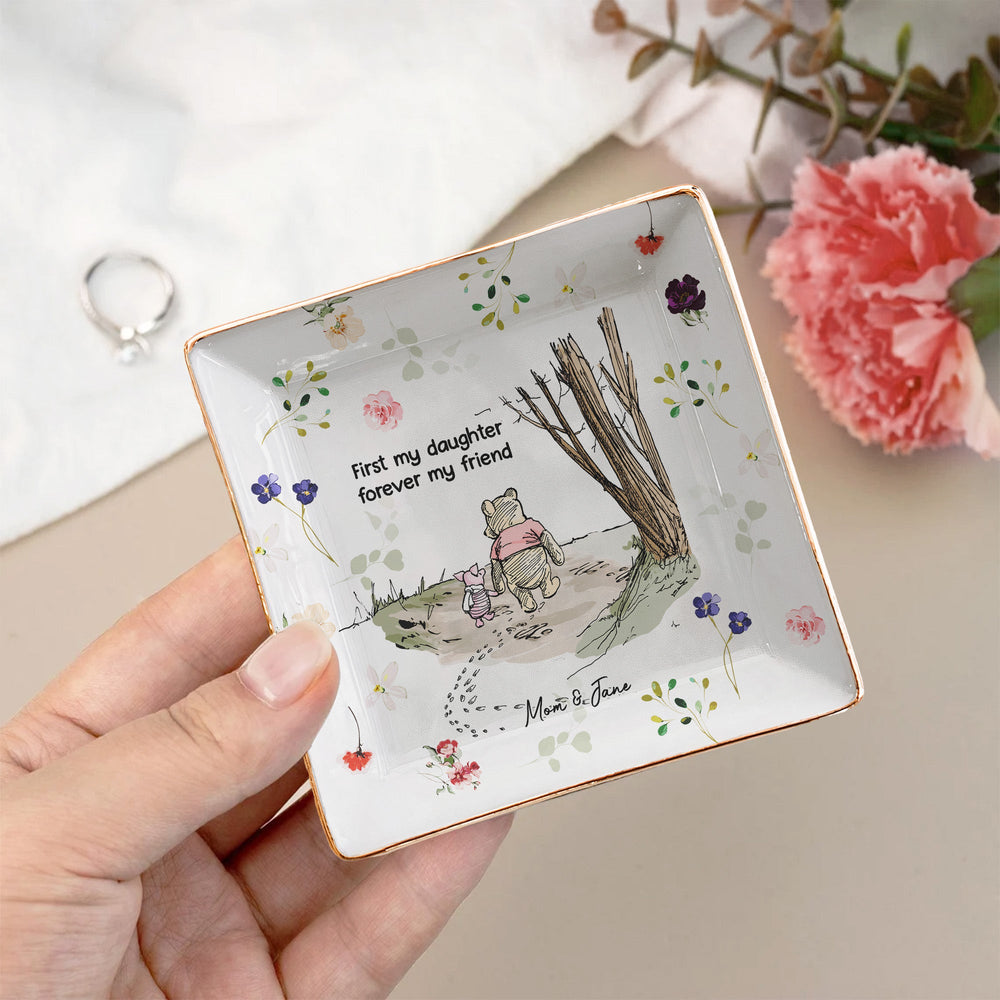 First My Daughter, Forever My Friend - Personalized Jewelry Dish