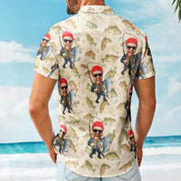 Fishing Man New Version - Personalized Photo Hawaiian Shirt