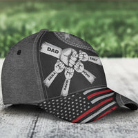 Fist Bump Daddy Grandpa - Personalized Classic Cap - Gift For Dad
