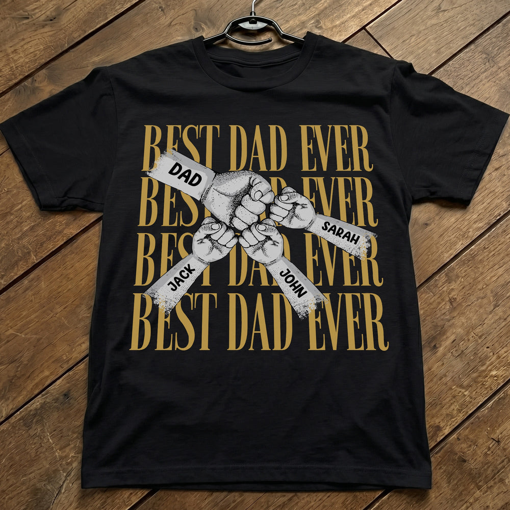 Fist Bump Daddy Grandpa - Personalized Shirt