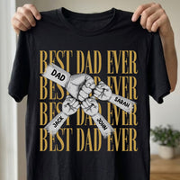 Fist Bump Daddy Grandpa - Personalized Shirt