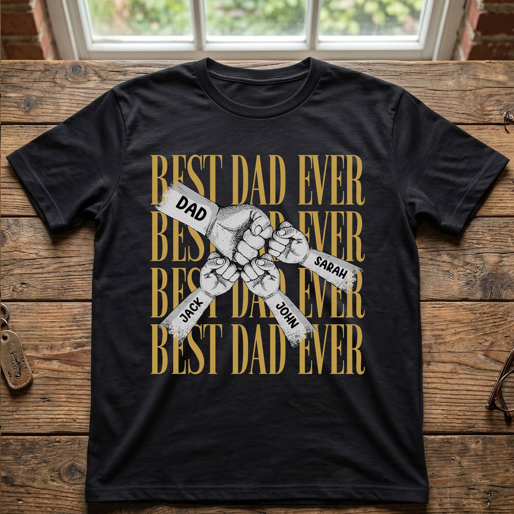 Fist Bump Daddy Grandpa - Personalized Shirt