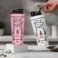 Personalized Gym Protein Shaker – Motivational Fitness Gift for Team or Her