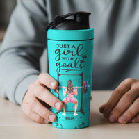 Personalized Gym Protein Shaker – Motivational Fitness Gift for Team or Her