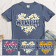 Floral Heart Custom Birth Flower Mimi Shirt Mother's Day Gift For Her - Personalized Shirt