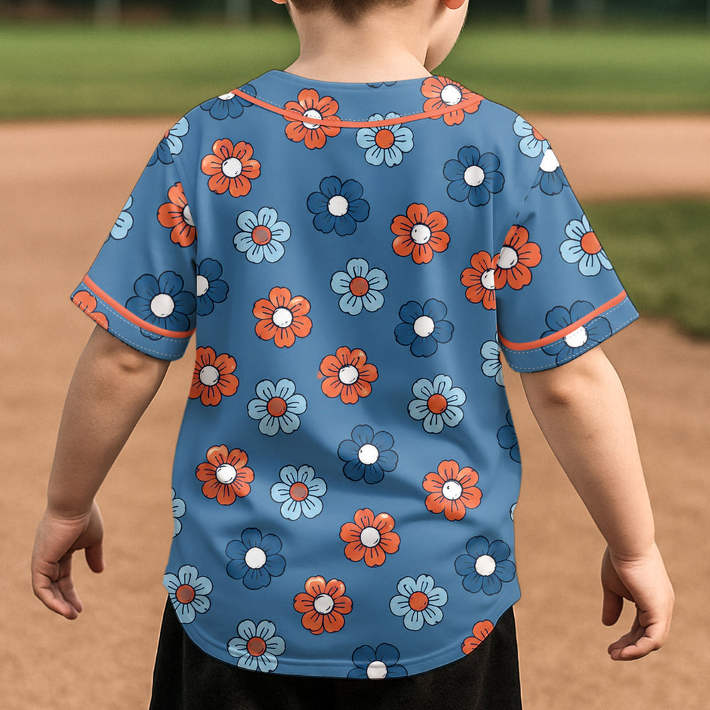 Floral Patriotic Seamless Patterns - Personalized Jersey Shirt