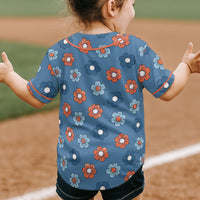 Floral Patriotic Seamless Patterns - Personalized Jersey Shirt