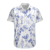 Football Baseball Basketball Soccer Fan Toile De Jouy - Personalized Hawaiian Shirt
