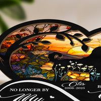 Forever In My Heart Dog Loss - Personalized Wood And Acrylic Night Light