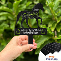 Forever In Our Hearts Horse Name Keepsake Memorial Stake - Personalized Garden Stake