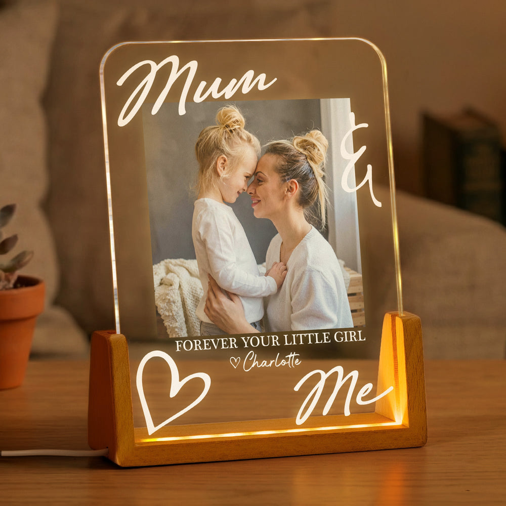 Forever Your Little Girl Mother's Day Gift For Mum, Mom, Wife - Personalized Night Light