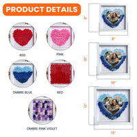 Forget Mother's Day I Love You Every Day - Personalized Flower Shadow Box With LED Light