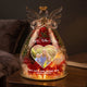 Forget Mother's Day We Love You Every Day - Personalized Flower In Glass Angel Figurines