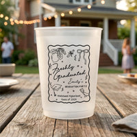 Freshly Graduated Graduation Party - Personalized Cups