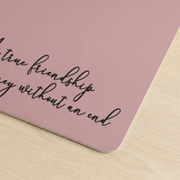 Friendship Custom Photo Sketch Line Art - Personalized Desk Mat