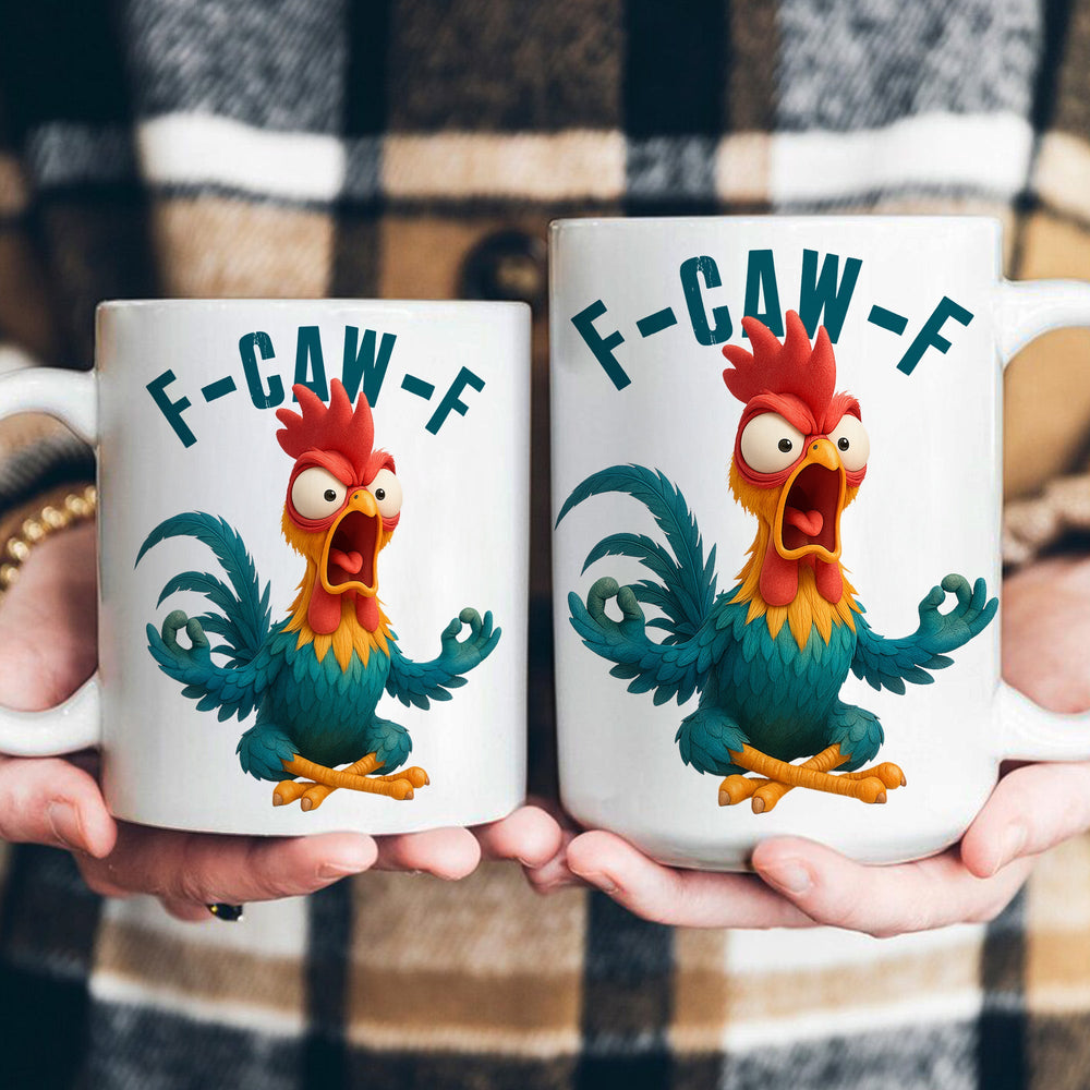 Funny Crow F-Caw-F - Personalized Mug