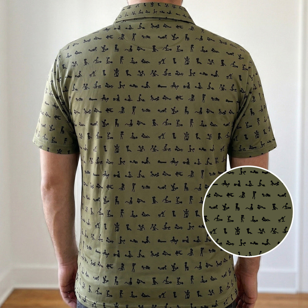 Funny Naughty Hidden Pattern For Him, Husband, Friends, Buddy - Personalized Polo Shirt