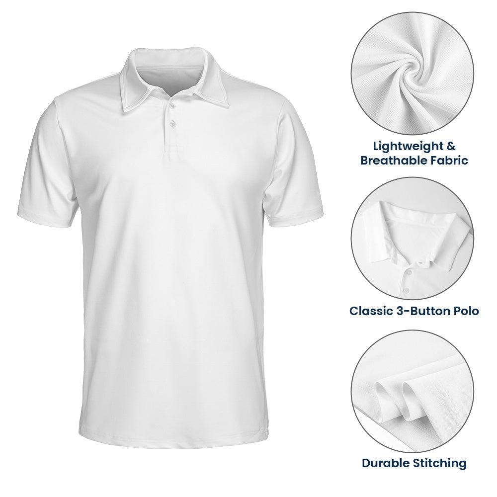 Funny Naughty Hidden Pattern For Him, Husband, Friends, Buddy - Personalized Polo Shirt