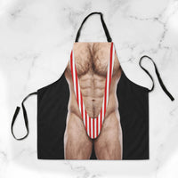 Funny 3D Muscle Apron - Gag BBQ & Grilling Gift for Husband, Men