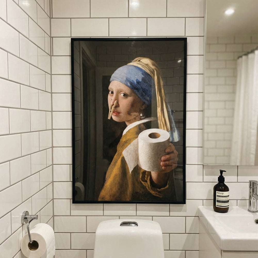 Funny Bathroom Wall Art Toilet Humour Gifts For Friends, Her, Him, Coworker - Personalized Poster