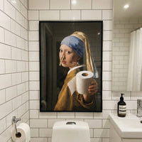 Funny Bathroom Wall Art Toilet Humour Gifts For Friends, Her, Him, Coworker - Personalized Poster
