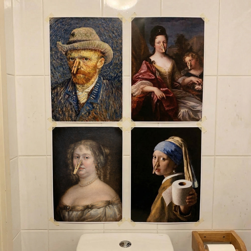 Funny Bathroom Wall Art Toilet Humour Gifts For Friends, Her, Him, Coworker - Personalized Poster