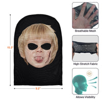 Custom Photo Balaclava Mask, Personalized Face Mask Funny Halloween Costume Headwear