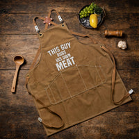Funny Embroidered Apron For Men Dad, Anniversary, Birthday Gifts - Personalized Apron