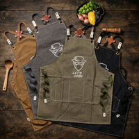 Funny Embroidered Apron For Men Dad, Anniversary, Birthday Gifts - Personalized Apron