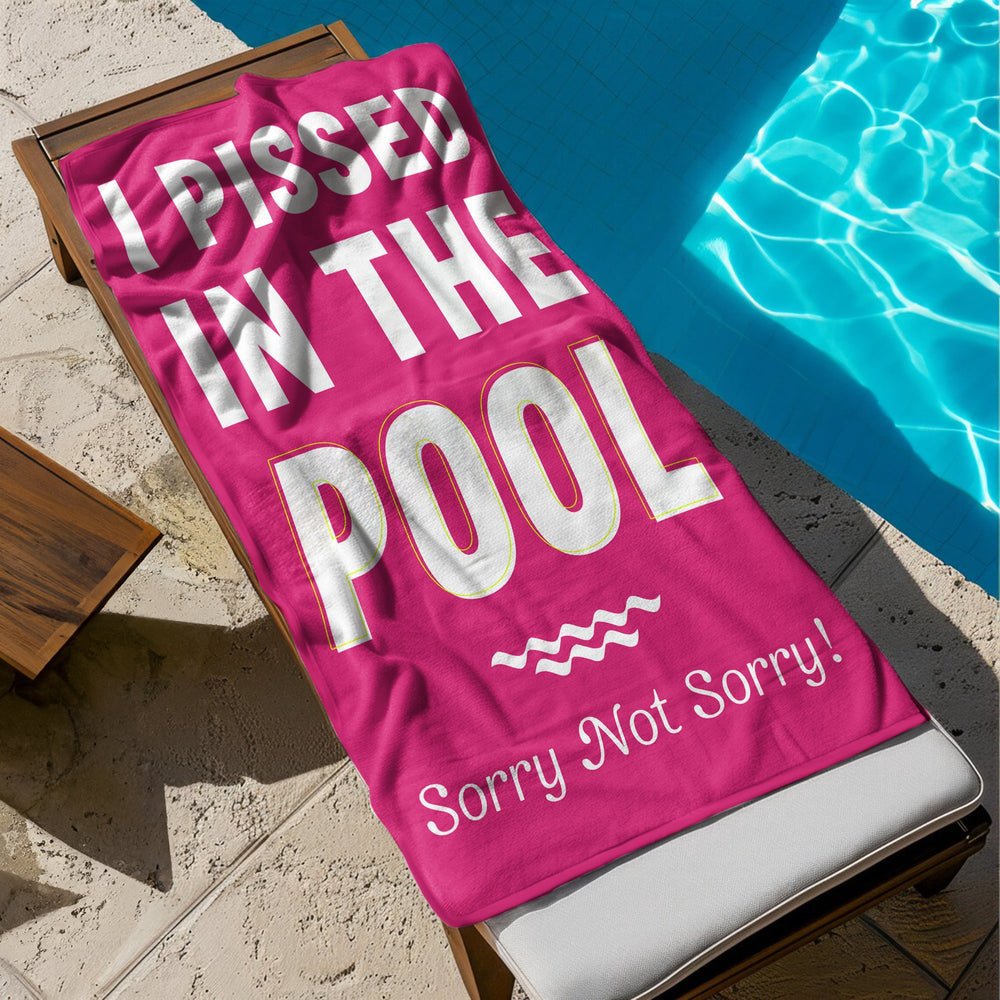 Funny & Naughty For Friends, Family For Vacation - Personalized Beach Towel