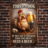 Funny Sign For Beer Bar, Men Club - Personalized Metal Sign