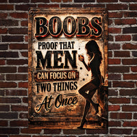 Funny Sign For Beer Bar, Men Club - Personalized Metal Sign