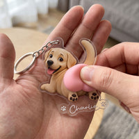Funny Squishy Big Butt Gift For Dog Lover - Personalized Keychain