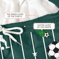 Personalized Soccer Lounge Pants, Custom Name & Number Game Time Sweatpants for Kids & Adults