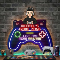 Game Zone Decor - Personalized Metal Sign