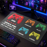 Gamer Dad Like A Normal Dad Only Much Cooler - Personalized Desk Mat | Funny Gamer Dad Gift