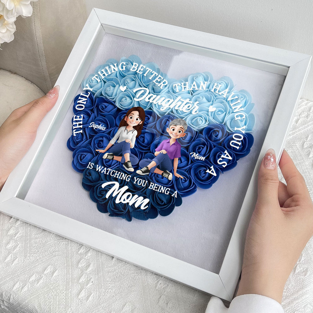 Gift For Daughter Granddaughter Sister Gift For New Mom - Personalized Shadow Box