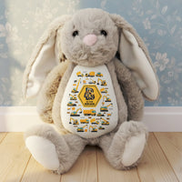 Gift For Kid Construction, Unicorn Letter - Personalized Bunny Plush