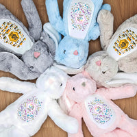 Gift For Kid Construction, Unicorn Letter - Personalized Bunny Plush