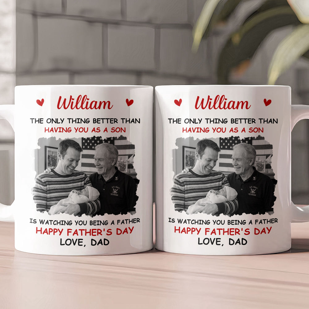 Gift For Son, Daughter, Gift For New Dad, New Mom - Personalized Mug