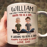 Gift For Son Grandson Gift For New Dad Happy First Father's Day - Personalized Mug